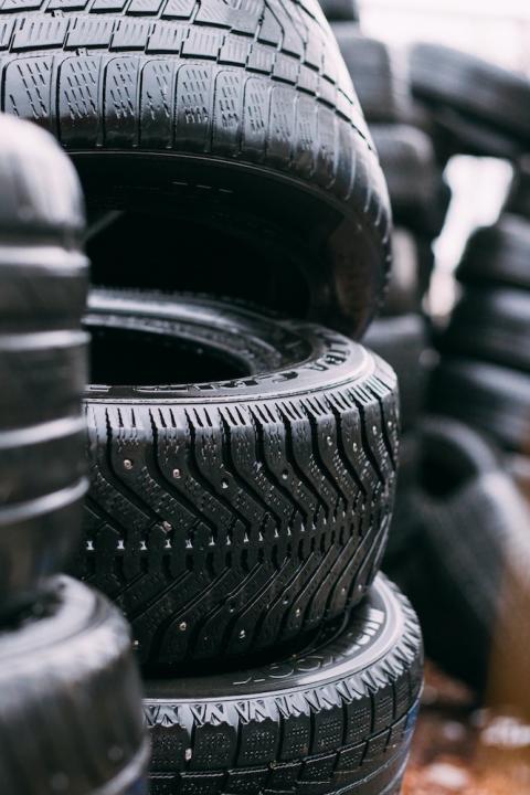 stacks of tires — circular economy for tires